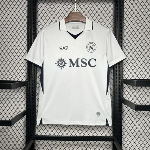 2024-25 Napoli away white soccer jersey