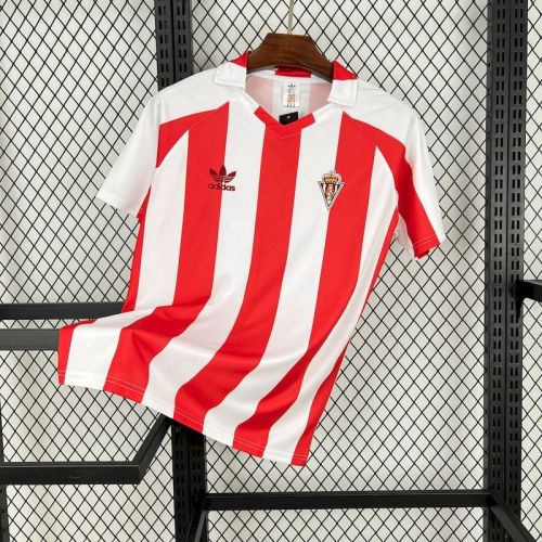 1980-81 Sporting Gijon  de Gijon home retro jersey