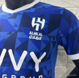 Player Version 2024-25 Al Hilal Home Jersey(The player version is more slim fit, it is recommended to buy one size larger)