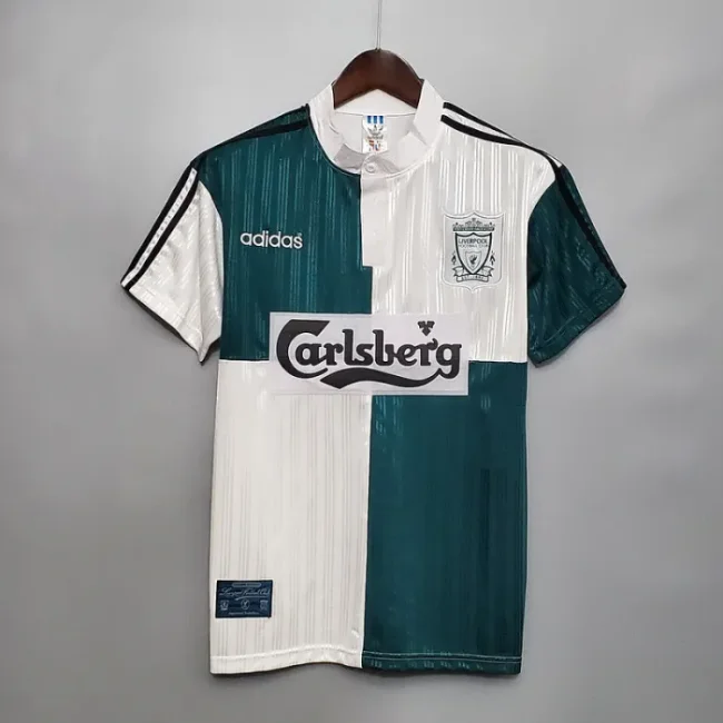 Liverpool 1995-96 away soccer jerseys