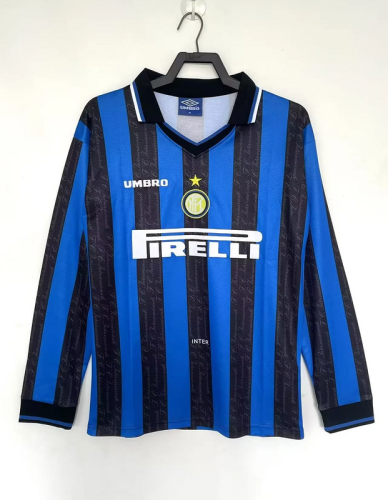 1997-98 Inter Milan  home long seeve retro jersey