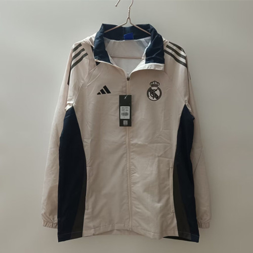 24-25 .Real Madrid   light pink windbreaker