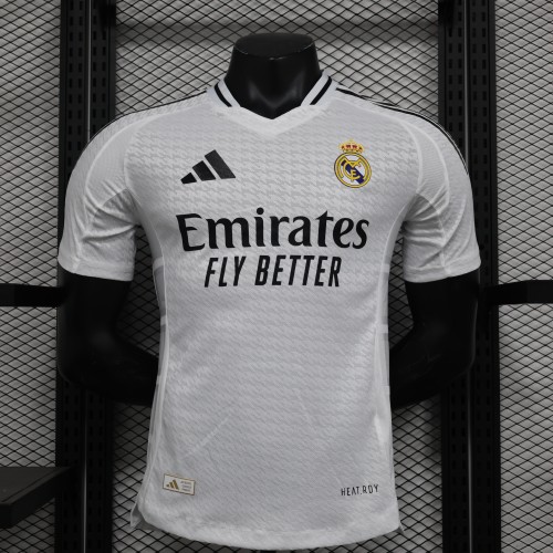 2024-25 Real Madrid home player version jersey(The player version is more slim fit, it is recommended to buy one size larger)