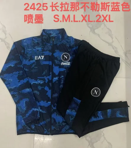 A811# 2024-25 Long Zipper Naples Blue Inkjet Suit Item NO. 2694479