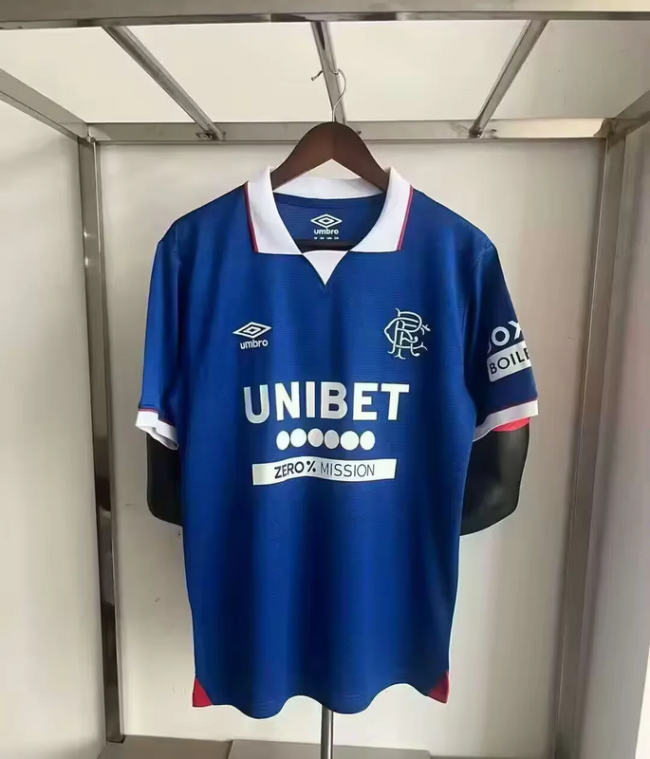 2025-26 Rangers home soccer jersey size