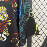 2024-25 Real Madrid black colorful dragon jersey