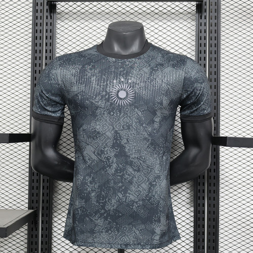 2024-25 Argentina Black and Gray Special Player version jersey  (The player version is more slim fit, it is recommended to buy one size larger)