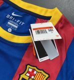 .Barcelona 2010-11  Retro  home player version  (The player version is more slim fit, it is recommended to buy one size larger)