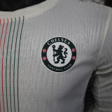2025-26 Chelsea away long sleeve player version jersey  (The player version is more slim fit, it is recommended to buy one size larger)