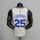 75th Anniversary Philadelphia 76ers SIMMONS#25 White NBA Jersey