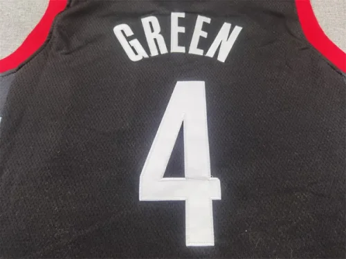 25th season Rockets Black No. 4 Jalen Green