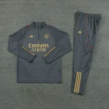 2023-24 Arsenal Gray Half Zipper tracksuits