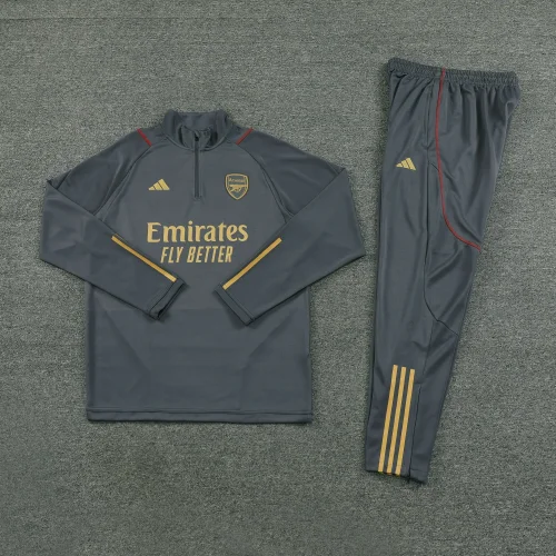 2023-24 Arsenal Gray Half Zipper tracksuits