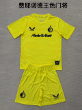 2025-26 Feyenoord GK yellow kid kit