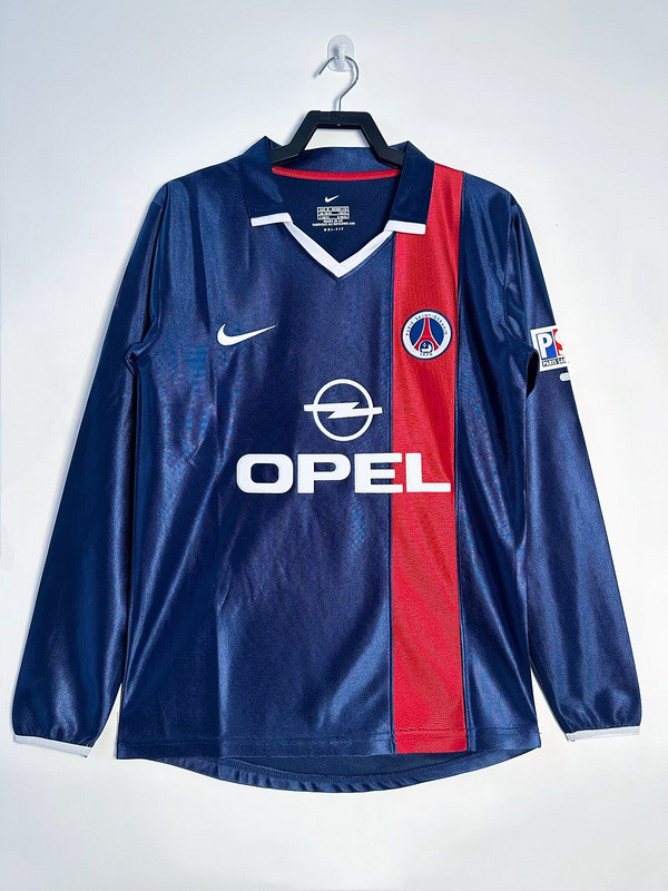 2001-02 Paris Saint Germain home long sleeve retro jersey