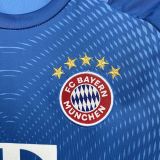 2025-26 Bayern Munich Blue Goalkeeper Kids Kit