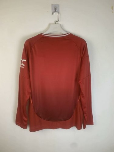 2024-25 Manchester United  home long sleeve soccer jersey