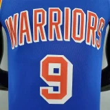 75th Anniversary Iguodala #9 Warriors Retro Edition Blue