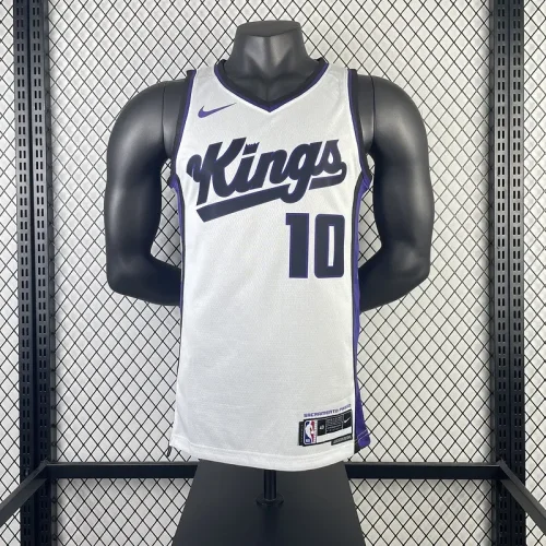 24th Season Kings Home White jersey