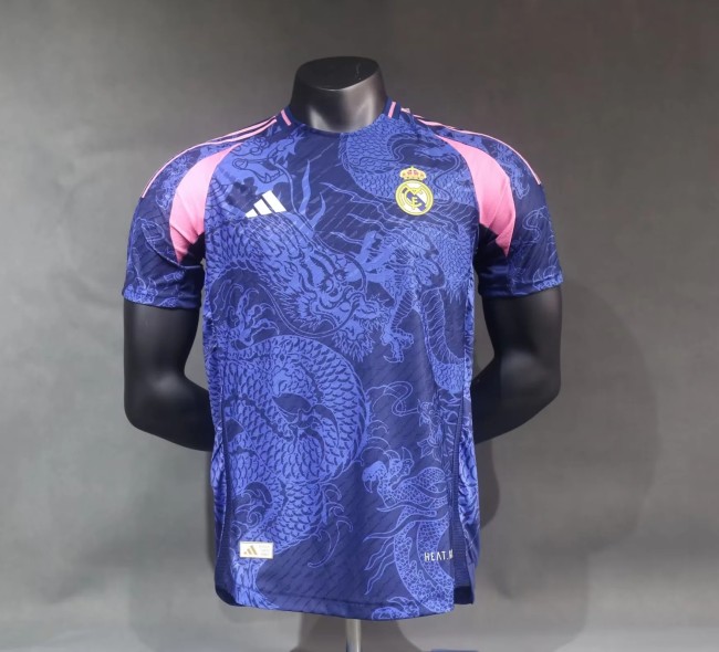 2024-25 Real Madrid purple training player version jersey(The player version is more slim fit, it is recommended to buy one size larger)