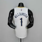 75th Anniversary New Orleans Pelicans Williamson#1 White NBA Jersey