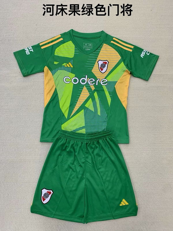 2024-25 River Plate green goalkeeper kid kit
