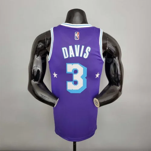2022 75th Anniversary Davis #3 Lakers City Edition Purple
