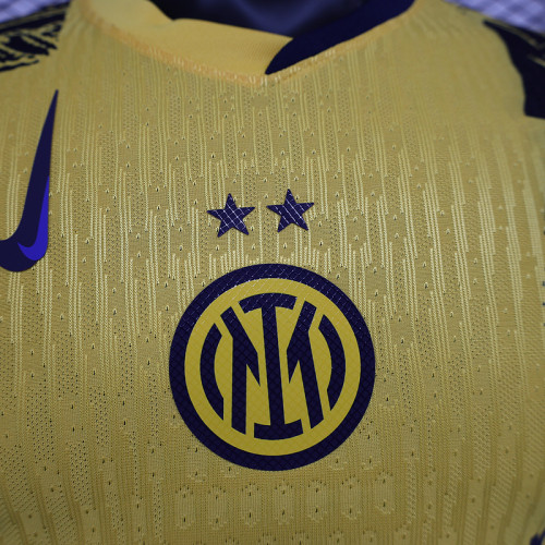 2024-25 Inter Milan  Third away Player version jersey (sponsor ) (The player version is more slim fit, it is recommended to buy one size larger)