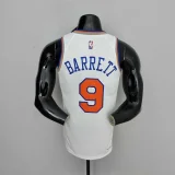 75th Anniversary Barrett #9 New York Knicks White NBA Jersey