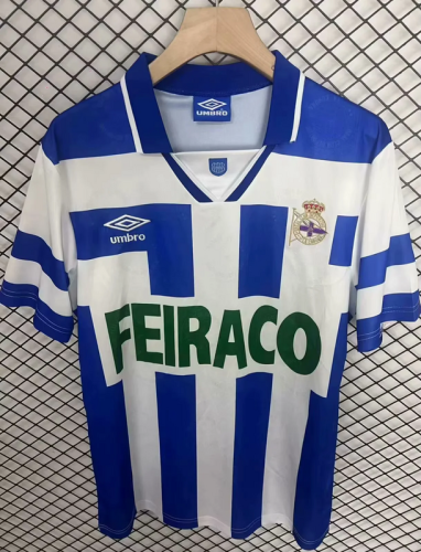1994-95 Deportivo de La Coruna home Retro soccer jersey