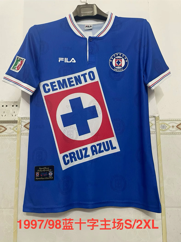 Retro19 99-00 Cruz Azul home soccer jersey size