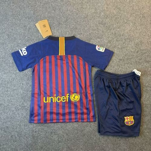 2018-19 Retro.Barcelona  home kid kit