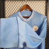 2023-24 Manchester City home Long Sleeve jersey