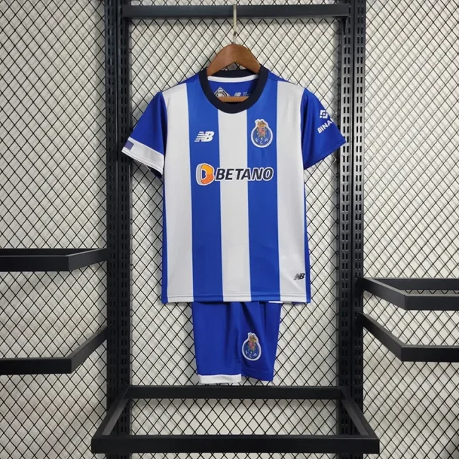 Porto 2023-24 home kids soccer jerseys