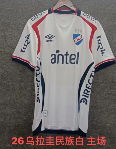 2025-26 Club Nacional home soccer jersey size