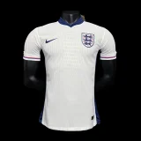 England 2024 home white player soccer jerseys (The player version is more slim fit, it is recommended to buy one size larger)