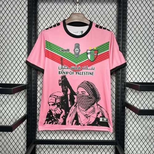 2024-25 CD Palestino Pink Graffiti Jersey