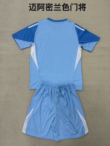 2025-26 Miami blue goalkeeper kid kit