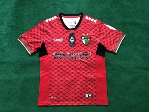 palestino 2024-25 red soccer jerseys