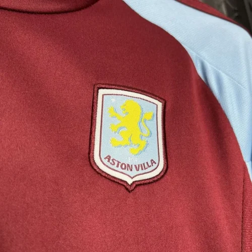 2024-25 Aston Villa home kids kit