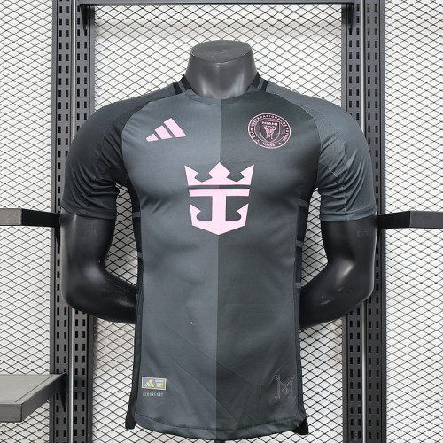 2025-26 Miami away black player version jersey  (The player version is more slim fit, it is recommended to buy one size larger)