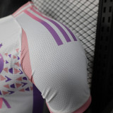 2025-26 Algeria special version white pink Player Version soccer jersey size