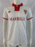 1994-96 .Sevilla   home retro soccer jersey