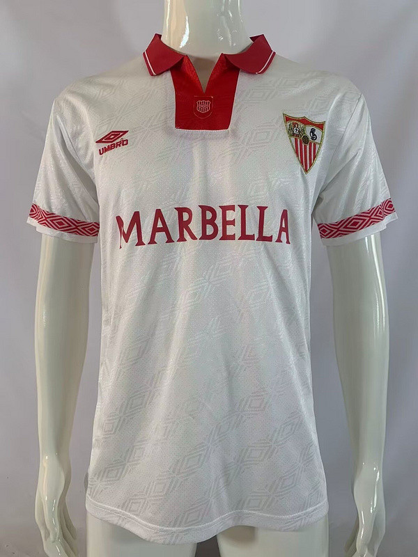 1994-96 .Sevilla home retro soccer jersey