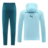 marseille 2024-25 blue hooded tracksuit