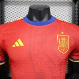 2024-25 Spain Red Special Player version(The player version is more slim fit, it is recommended to buy one size larger)