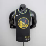 2022 75th Anniversary Golden State Warriors Thompson #11 Mexico Edition Black NBA Jersey