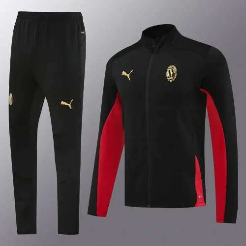 2024 AC Milan 03 black and red suit