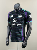 2025-26.Manchester United black Special player version jersey  (The player version is more slim fit, it is recommended to buy one size larger)