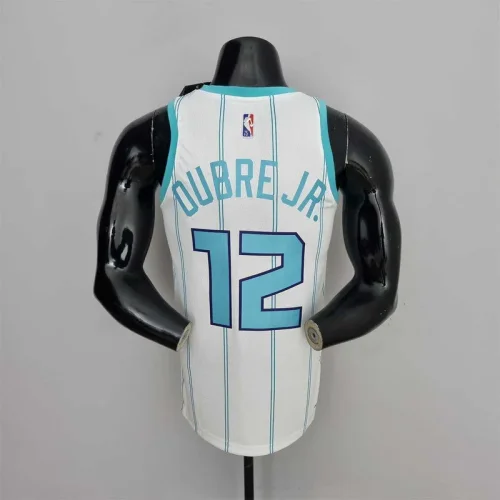 75th Anniversary Oubre #12 Charlotte Hornets White NBA Jersey